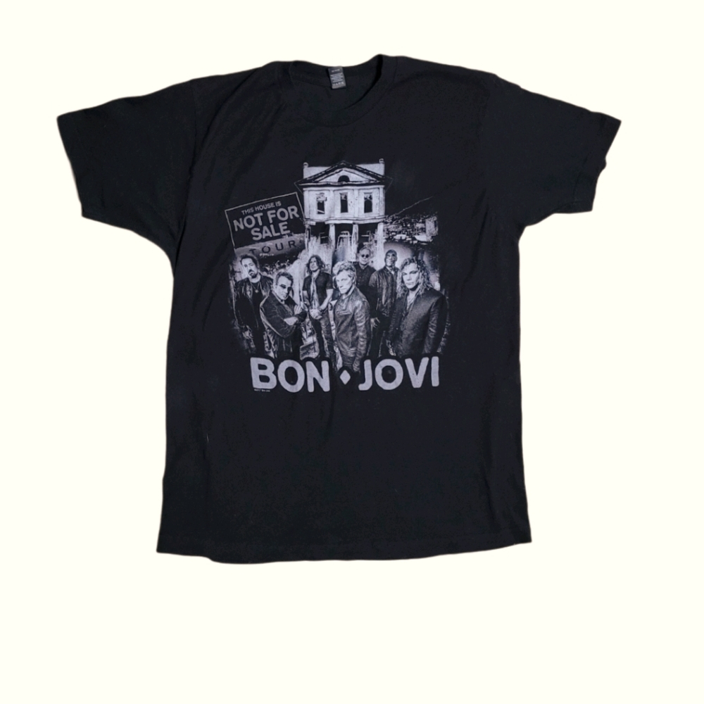 Bon Jovi Not For Sale Black Concert Tour Shirt - L